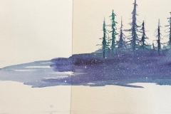 Annie Wise-Blue Forest-Watercolours