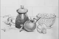 Belinda Webb-Still life-Charcoal pencil