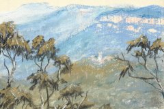 Ruined-castle. Pastels