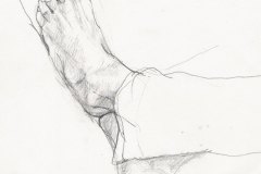 Feet. Pencil