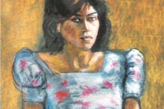 Girl in a blue dress-Fiona O'Beirne