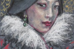 Woman with earrings- Fiona O'Beirne
