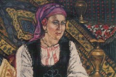 Girl-in-Bulgarian-costume Pastel